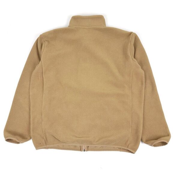 UNIQLO Fluffy Yarn Fleece Full Zip Jacket Thermal Teddy Sweater Tan Mens XL - Picture 5 of 6